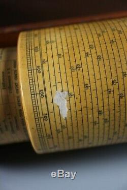 LARGE RARE Antique Stanley Fuller SPIRAL Calculator CYLINDRICAL SLIDE RULE