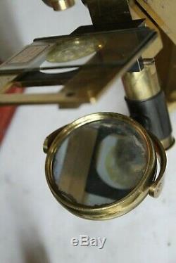 LOVELY ANTIQUE ANDREW ROSS LARGE BAR LIMB MICROSCOPE OUTFIT No. 308 C. 1849