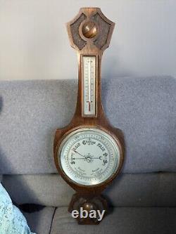 Large 2ft Edwardian BANJO ANTIQUE BAROMETER English Made