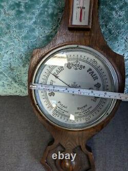 Large 2ft Edwardian BANJO ANTIQUE BAROMETER English Made