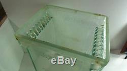 Large Antique Clyde Thick Heavy Glass Battery Jar Scientific Vase Storage
