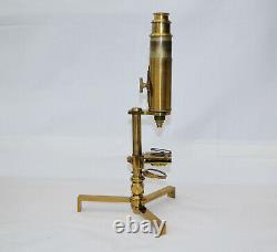 Large Carpenter type compound microscope in case