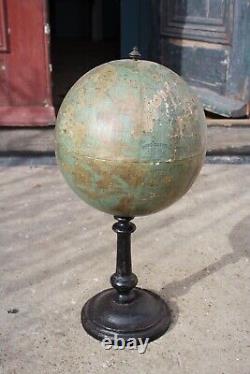 Large Late 19th Century 1892 Italian Celestial Globe Signed Gussoni Dotti Milano