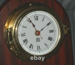 Large Size Sewills Of Liverpool Admiralty Ships Bulkhead Barometer & Clock