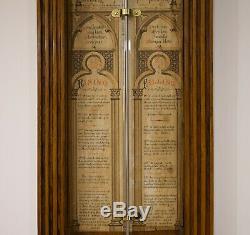 Late Victorian Admiral Fitzroy Barometer By Eg Wood Of London