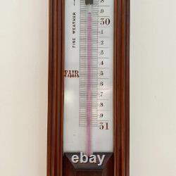 Late Victorian Long Range Glycerine Stick Barometer By Negretti & Zambra London