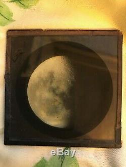 Lick Observatory Astro Glass Photo Negative Of The Moon Taken 1890 Aug 4th