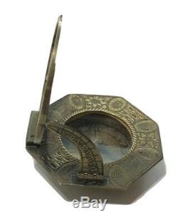 Lorenz Grassl Equinoctial Universal Inclining Pocket Sundial Compass 18th C