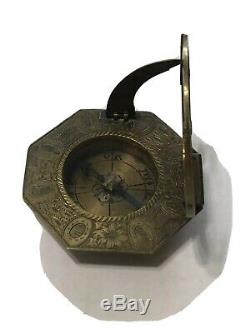 Lorenz Grassl Equinoctial Universal Inclining Pocket Sundial Compass 18th C