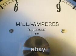 ^ MASSIVE 0-15 mA MILLI-AMMETER, D. C, 1930's PHYSICS by RECORD ELECTRICAL CO