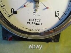 ^ MASSIVE 0-15 mA MILLI-AMMETER, D. C, 1930's PHYSICS by RECORD ELECTRICAL CO