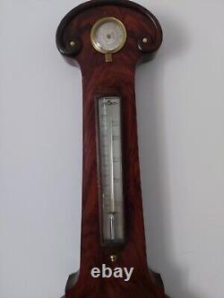 Magnificent J. Somalvico 12 Rosewood Wheel Barometer