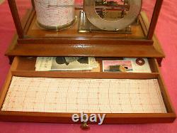 Mahogany cased antique barograph almost certainly by Short & Mason