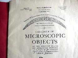 Microscope Catalogue Microscope Slide W. WATSON Objects for Microscope