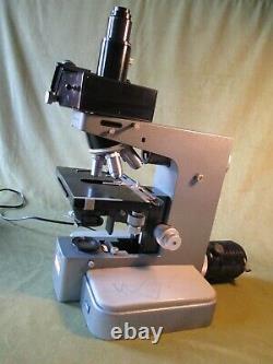 + Microscope, Medical, Orthoplan Mechanical Stage, 5 Objectives, Leitz 715471
