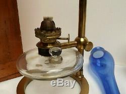Microscope Microscope Lamp Brass Fine Condition Complete C1870 Cased