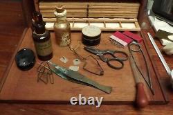 Microscope Slide Preparation Kit C1880 Stanley Wooden Case Qty