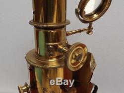 Microscope Spectroscope Sorby- Browning Fine John Browning Brass