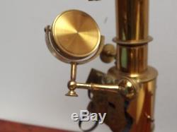 Microscope Spectroscope Sorby- Browning Fine John Browning Brass