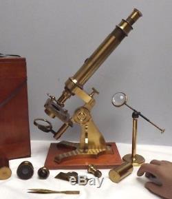 Microscope Watson & Son Rare/Unique Development Microscope! C1860 Fine