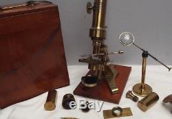 Microscope Watson & Son Rare/Unique Development Microscope! C1860 Fine