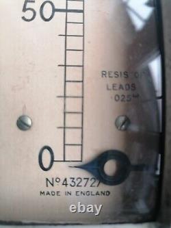 NCS AMPERES METER 0 200 AMPS Large Vintage Amp Meter 270mm x 275mm x 95mm