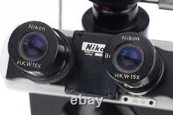 NIPPON / Nikon Model S Polarising MICROSCOPE PFM CAMERA attachment and 35mm body