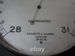 Negretti & Zambra London No 9079 Forecasting Aneroid Compensated Barometer