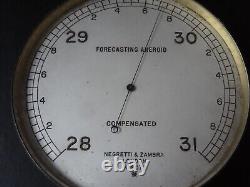 Negretti & Zambra London No 9079 Forecasting Aneroid Compensated Barometer