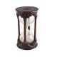 Neo-Gothic Hourglass Carved Walnut Glass Italy 1820-1900