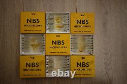 Nine boxes of NBS microscope slide from the 1970's