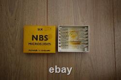 Nine boxes of NBS microscope slide from the 1970's