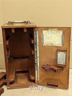 Old Vintage LEITZ WETZLAR Microscope In Wooden Box