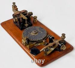 Omnigraph circa 1905 Telegraph Key Sounder Practice Morse Code Old Antique Early