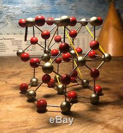 Original GERMAN vintage molecule model of RUTILE / TIANIUM OXIDE 1955