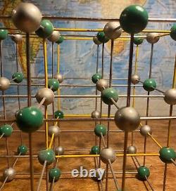 Original Vintage Molecular Model Of Sodium Chloride Salt