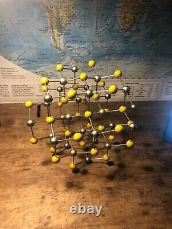 Original Vintage Molecule Model Of Sphalerite Zinc German Schools Colleges 1955