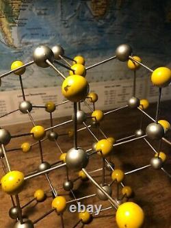 Original Vintage Molecule Model Of Sphalerite Zinc German Schools Colleges 1955