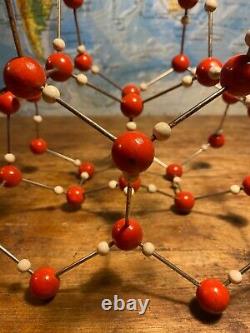 Original vintage atomic molecule model of WATER H2o German schools colleges 1955