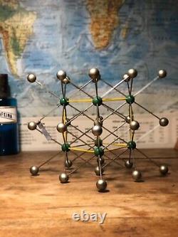 Original vintage molecule model of Caesium chloride German schools and colleges