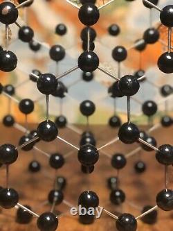 Original vintage molecule model of GRAPHITE German schools and colleges 1955