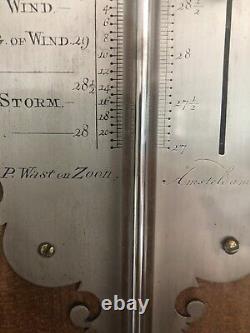 P Wast En Zoon. Amsterdam Barometer Circa 1770 1780