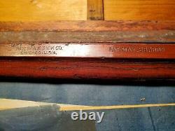 Patent 1896 EDISON MIMEOGRAPH No. 12 Finger Jointed Case w Many Items Inside