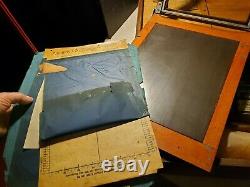 Patent 1896 EDISON MIMEOGRAPH No. 12 Finger Jointed Case w Many Items Inside