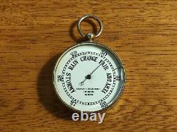 Pocket Barometer by Negretti & Zambra with Enamel Dial. London? 10563
