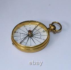 Pocket compass in case Carpenter & Westley