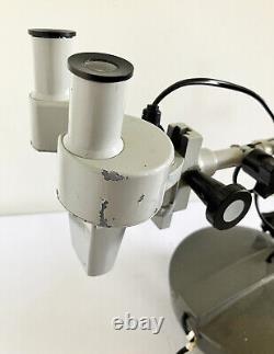 Prior England Long-Arm Binocular Microscope with Wooden Case