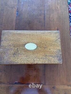 Quality Box Of Antique Drawing Instruments Double Layered Box, Many Various