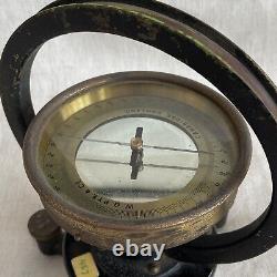 RARE Antique Early PYE Tangent Galvanometer Compass High Quality Equipment 1900