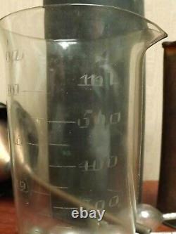 Rain Gauge C1900 Copper Meteorology Glass Measuring Cylinder